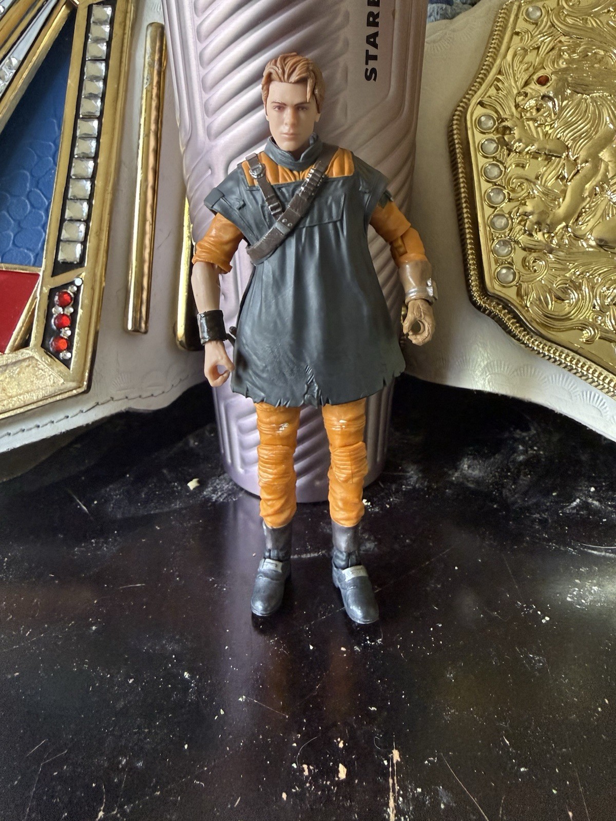 Star Wars Cal Kestis Action Figure Orange Gray Black Outfit Movie Video Games