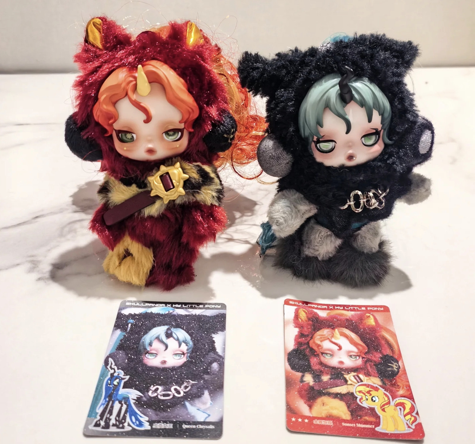 2pcs Secret Skullpanda My Little Pony Series – Sunset Shimmer+ Queen Chrysalis
