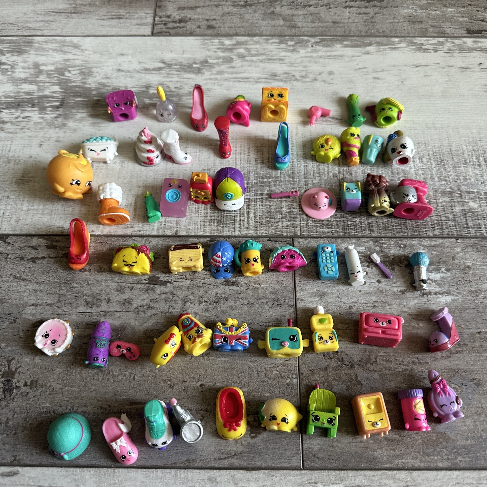 Shopkins Mini Toy Mixed Lot Of 58 Figures Moose Toys Different Seasons Series