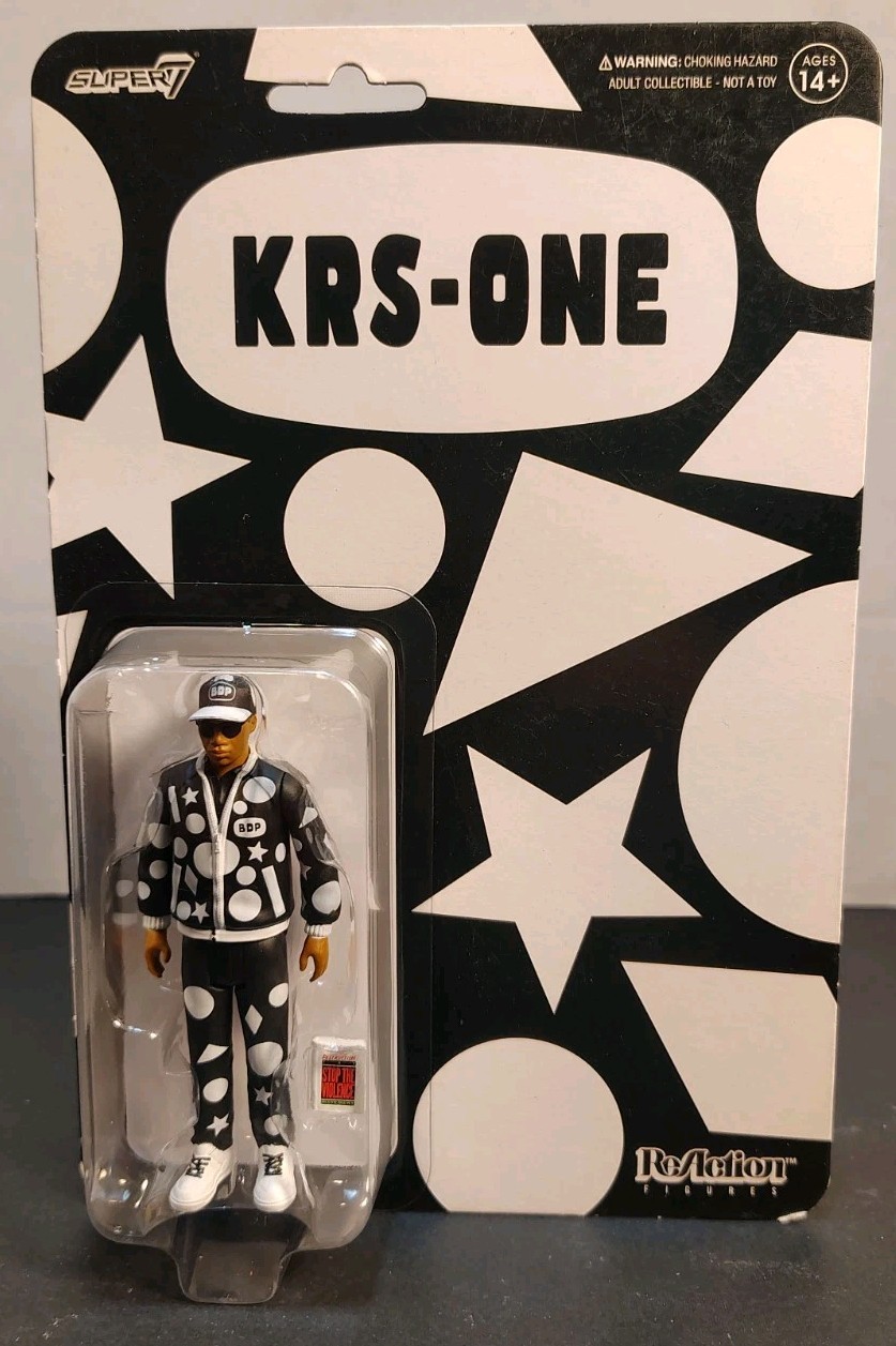 Super7 KRS One Self Destruction Stop The Violence Movement ReAction Figure