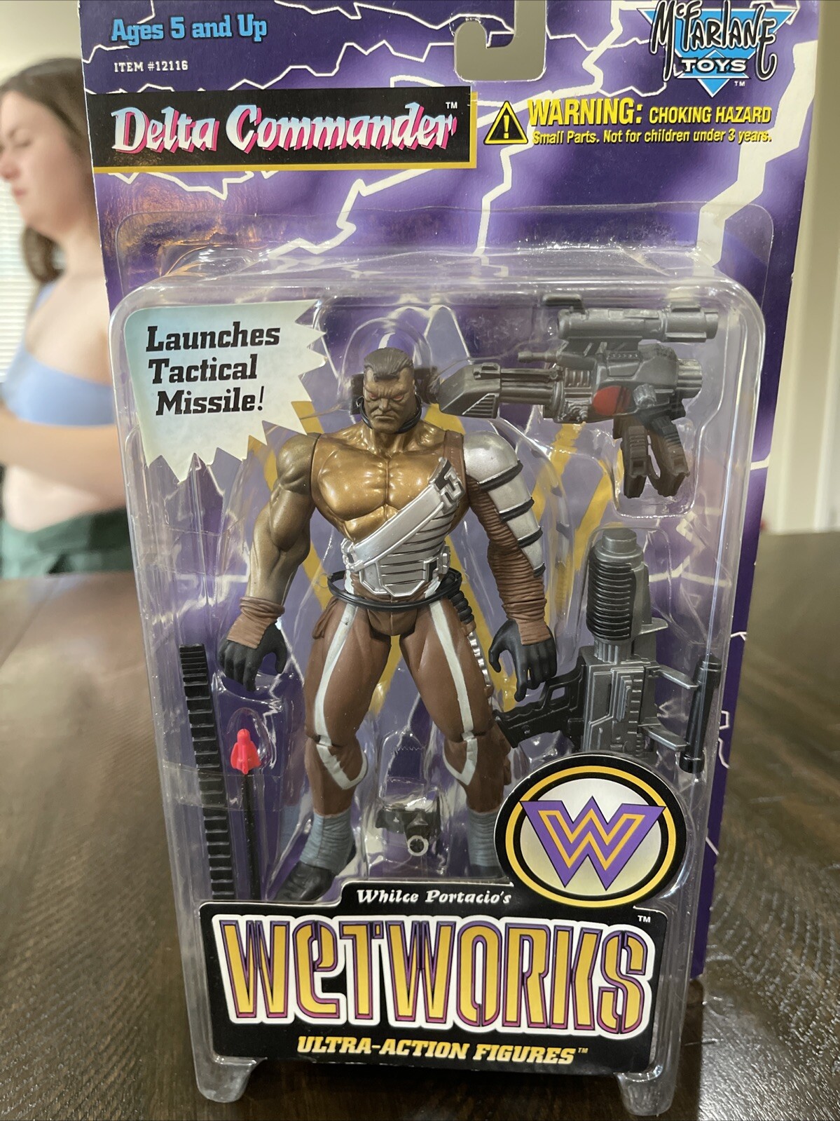 McFARLANE TOYS ACTION FIGURE WETWORKS DELTA COMMANDER 6&Prime; NEW GOLD VARIANT