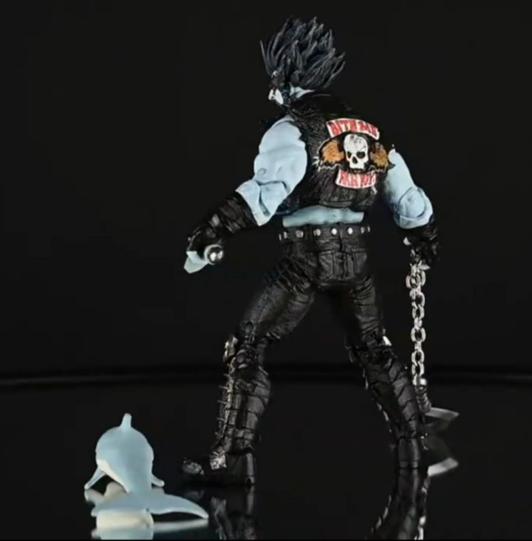 McFarlane DC Multiverse Collectors Edition Lobo & Space Dolphin In Hand
