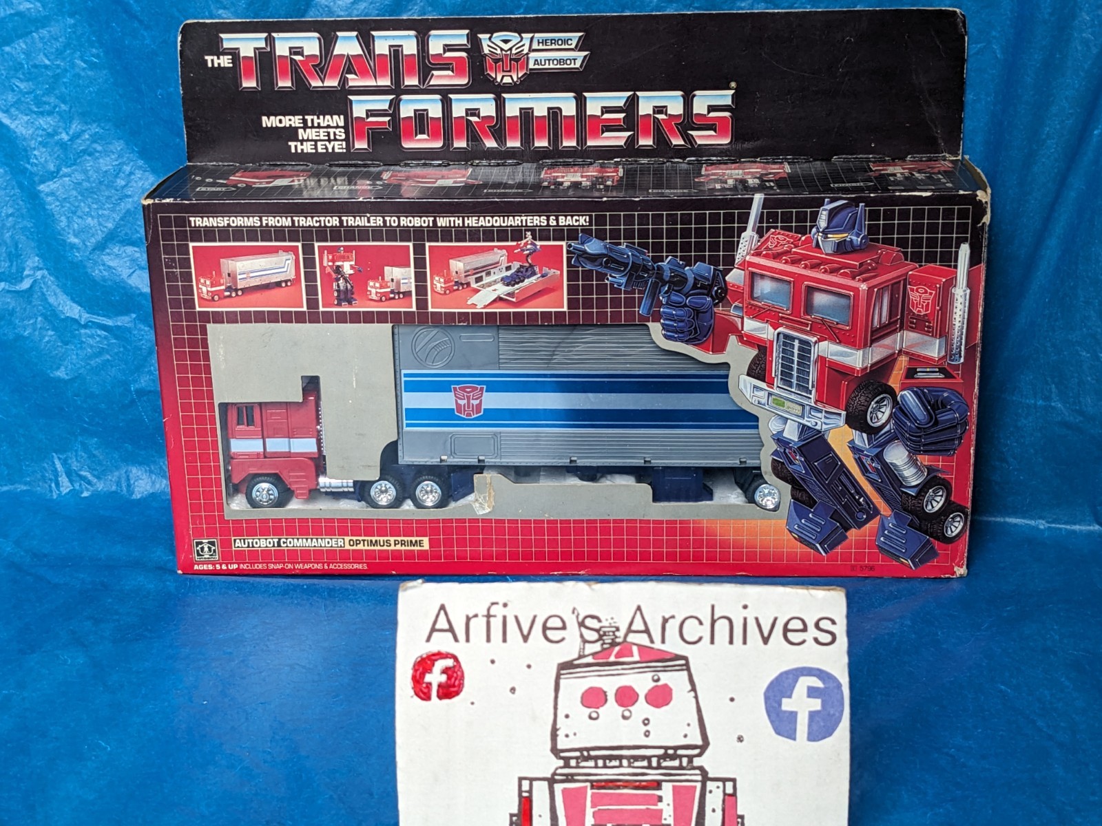 🔴🔵 Vintage G1 Transformers OPTIMUS PRIME w box complete 1984 🔵🔴
