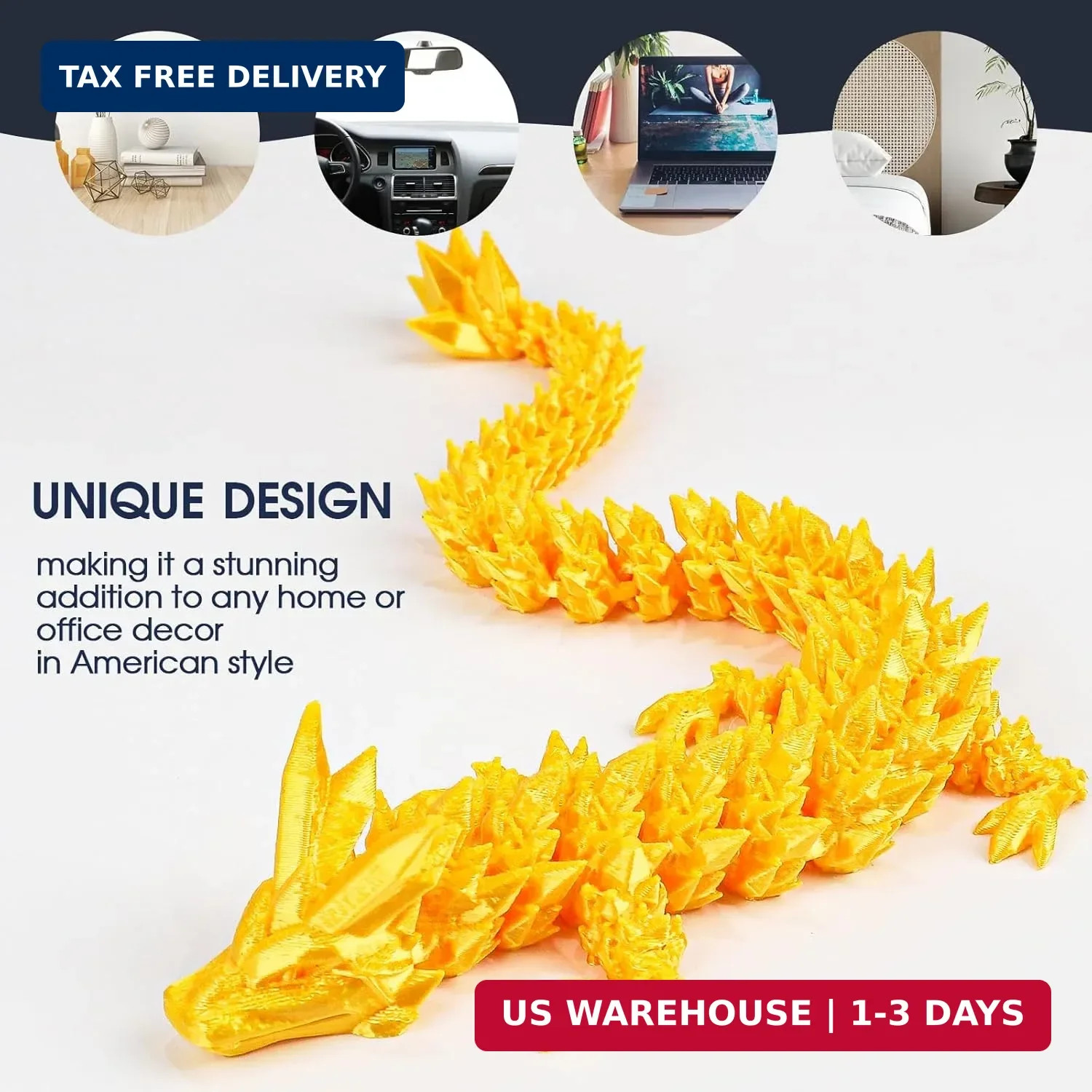 3D Printed Dragon Egg with Dragon Inside,12 Inch 3D Printed Dragon Egg Fidget To