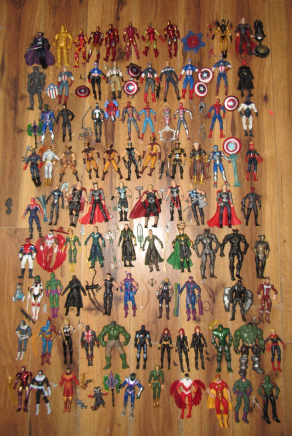 Marvel Universe 3.75 HUGE lot of 90 figures Black Widow Thor Spider-Man