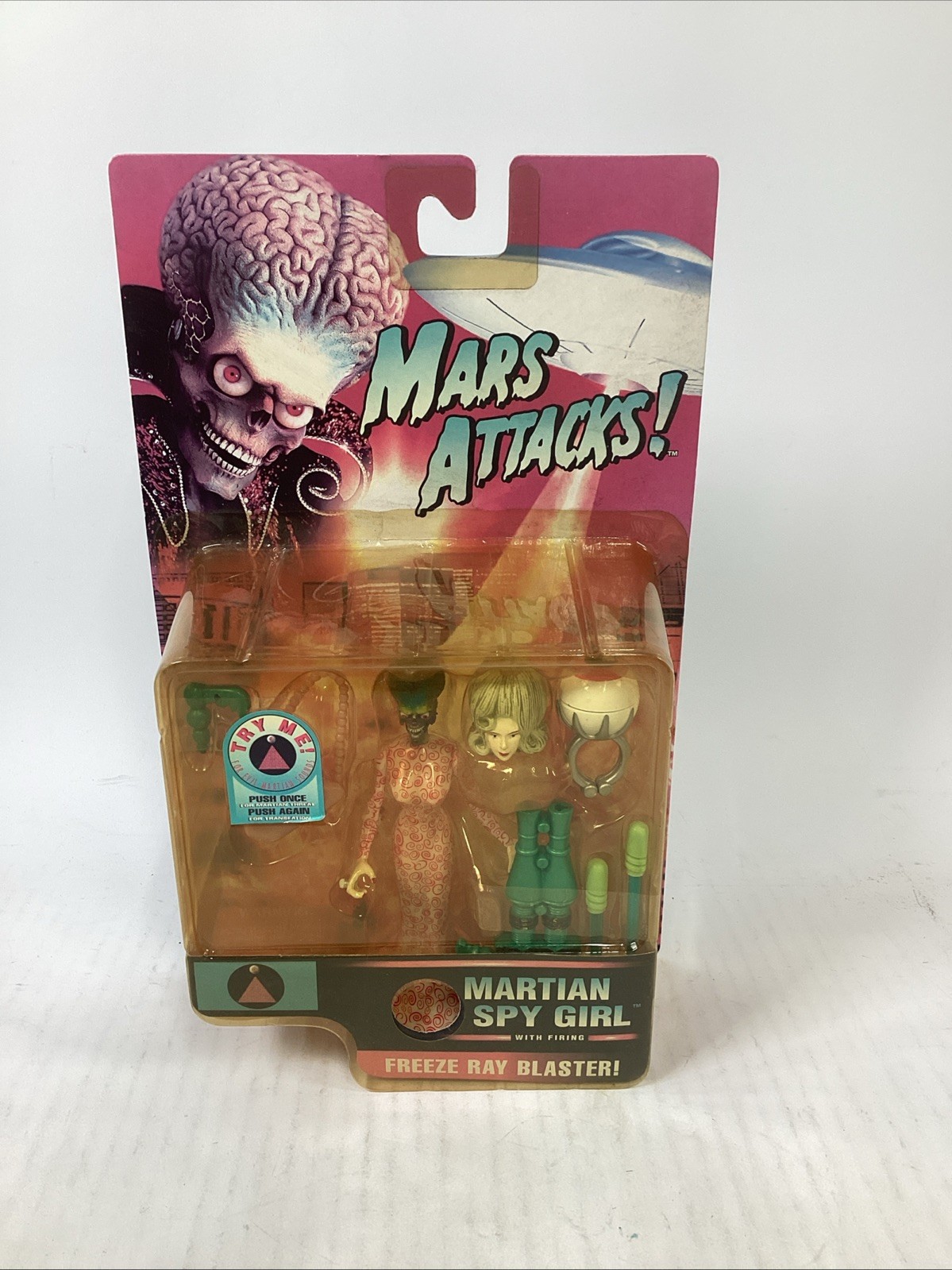 MARS ATTACKS Martian Spy Girl Figure 1996 Trendmasters NOS Sealed