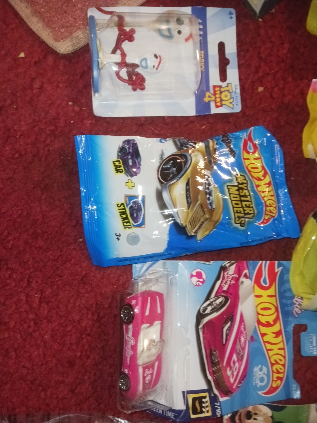 Assorted Kid Toy Lot Sesame St. Muppet Babies Mickey Hot Wheels Toy Story Forky