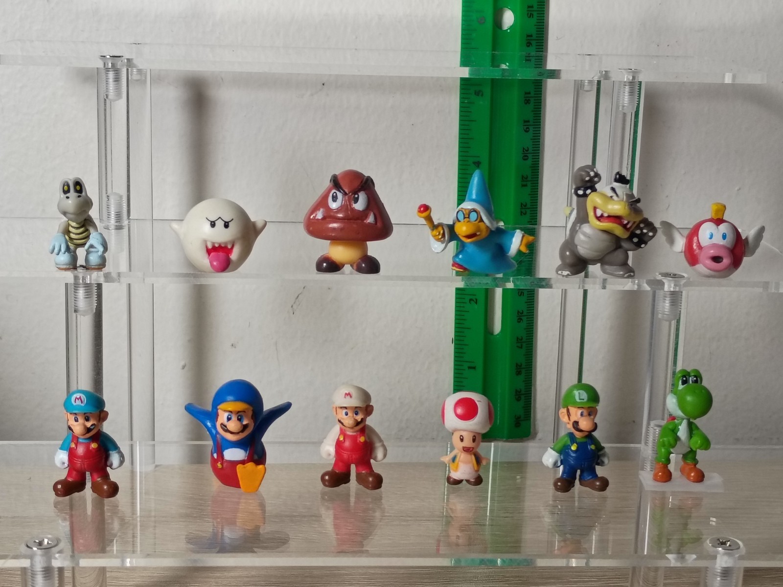 12-PK SUPER MARIO MicroLand 1&Prime; Jakks Nintendo Boo Morton Yoshi Kamek Penguin LOT