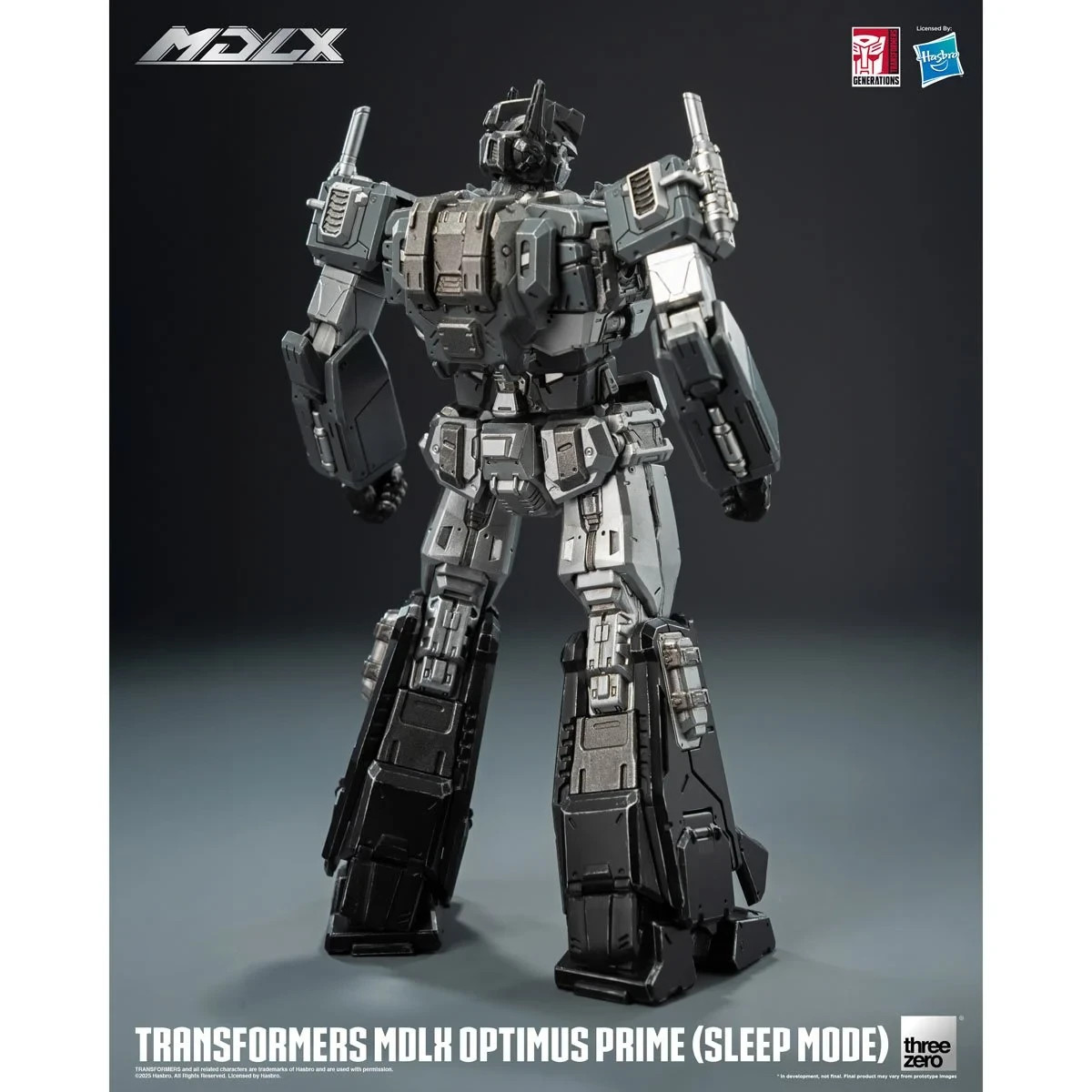 Transformers MDLX Optimus Prime Sleep Mode Action Figure 7&Prime; Threezero Exclusive