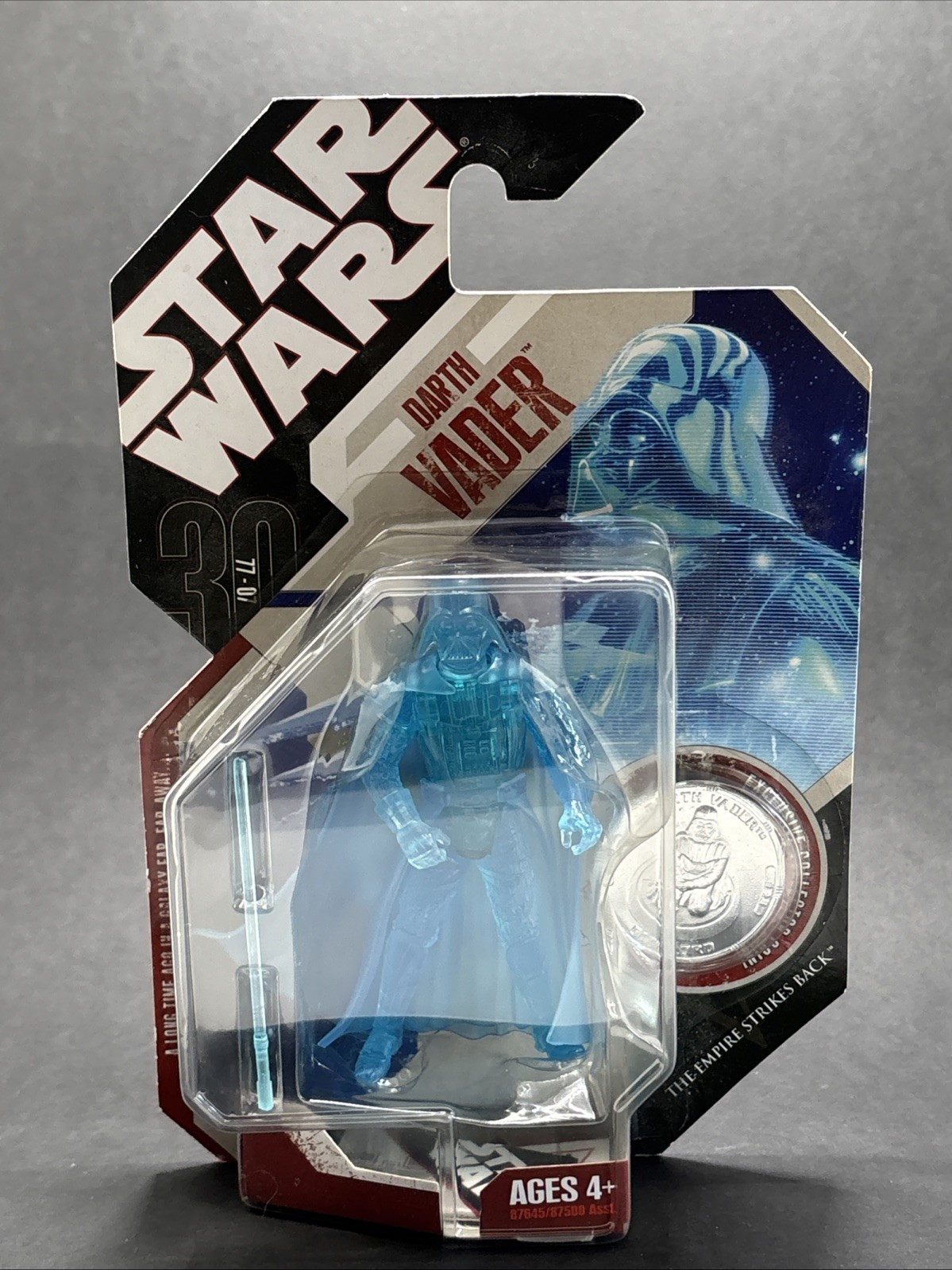 2007 Hasbro Star Wars 30th Hologram Darth Vader 3.75&Prime; Figure