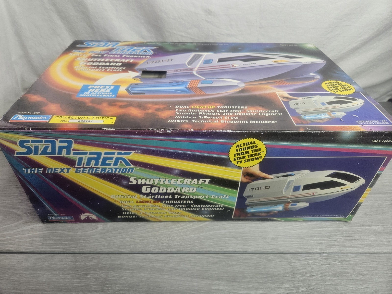 Star Trek The Next Generation Shuttlecraft Goddard 1992 Playmates No. 6101