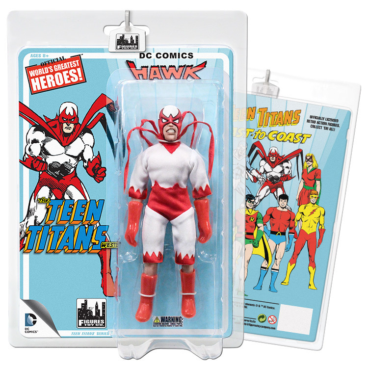 DC Comics Teen Titans Retro Style Hawk Action Figure