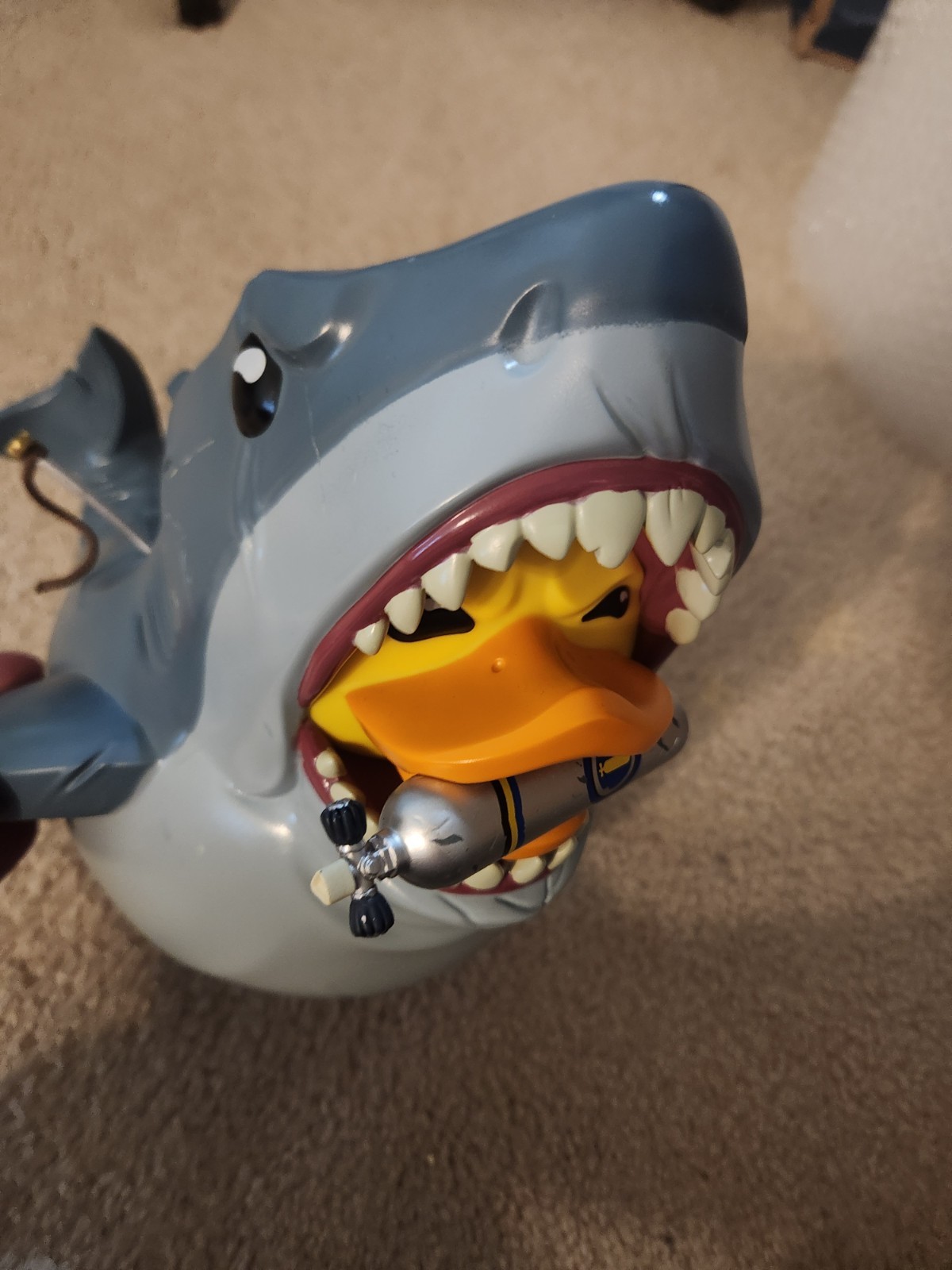 JAWS Bruce the Shark Gas Bottle Air Tank XL Giant TUBBZ Movie Duck Figure Statue