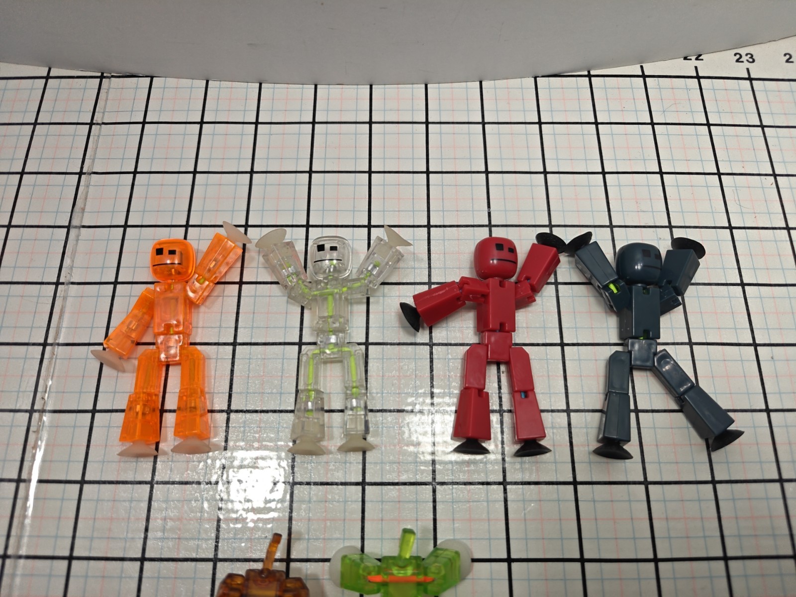 Zing Stikbot Animation Lot 4 Figures 3 Animals W/Weapons+Accs. Stop Motion Toy