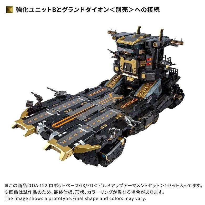 DA-122 Robot Base GX / FD (Build-up Armament Set) | Diaclone Reboot Takara Tomy
