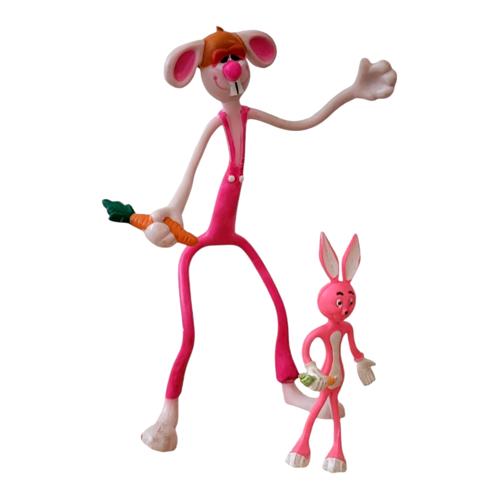 Roger Rabbit Style Bendables 10” 5&Prime; Figures 80s Toys Character Cartoon Vintage