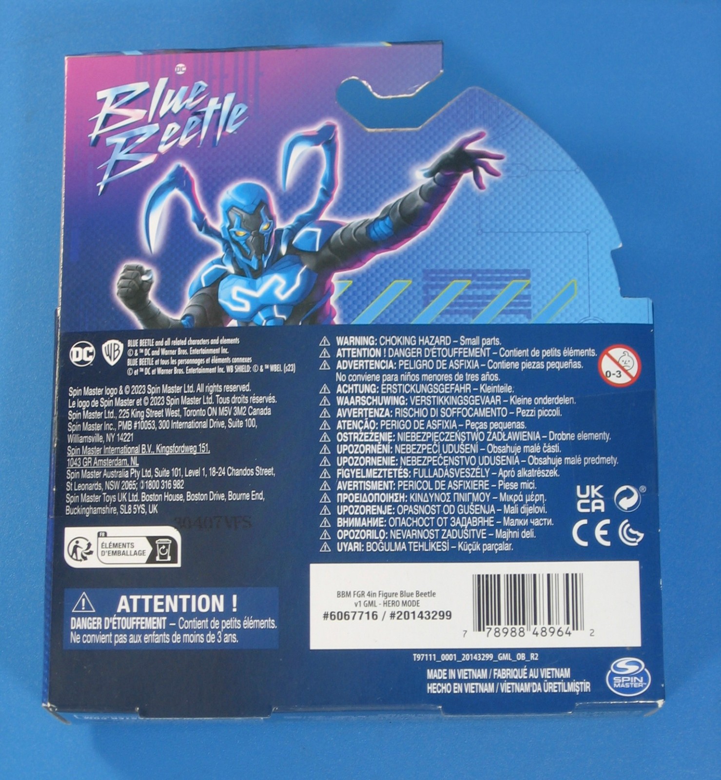 DC Blue Beetle Hero-Mode 3.75&Prime; Action Figure Comic Movie 2023 MIB Spin Master