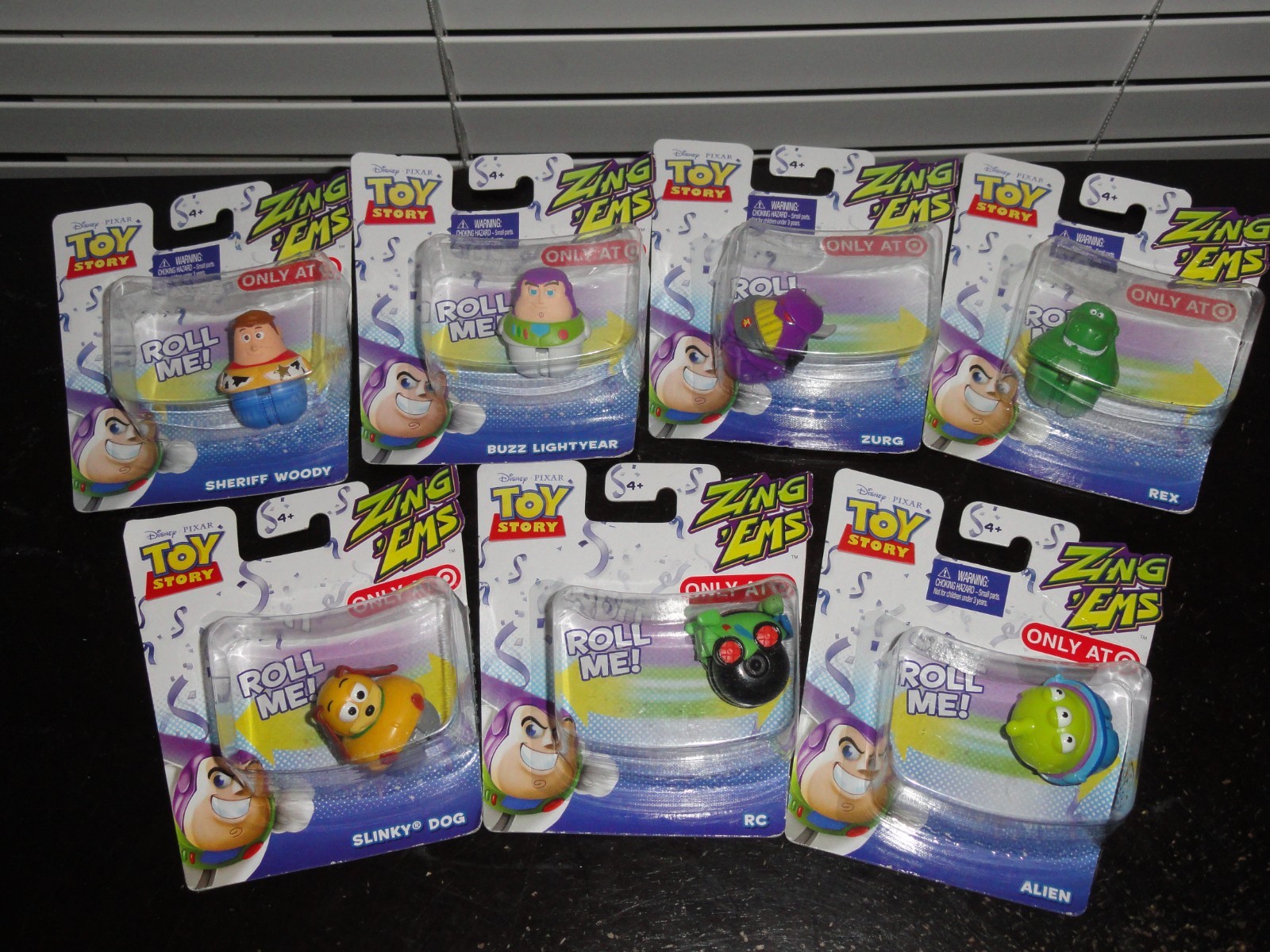 MATTEL DISNEY PIXAR TOY STORY 2013 ZING &lsquo;EMS LOT OF 7 ROLLING TOY FIGURES TARGET