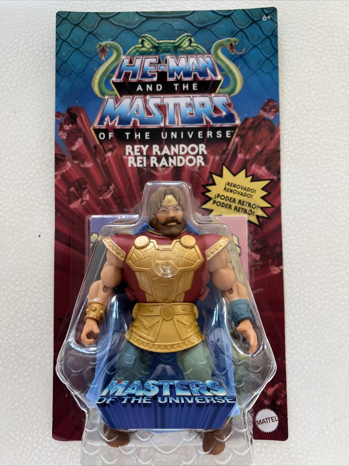King Randor / Rey Randor Mattel Masters of the Universe Mexican/ Portuguese