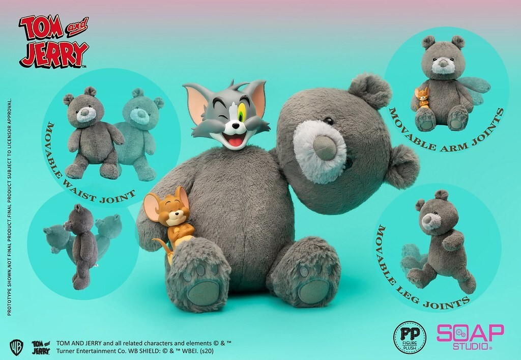 SOAP STUDIO TOM & JERRY Plush Teddy Bear Doll FIGURE unvercover
