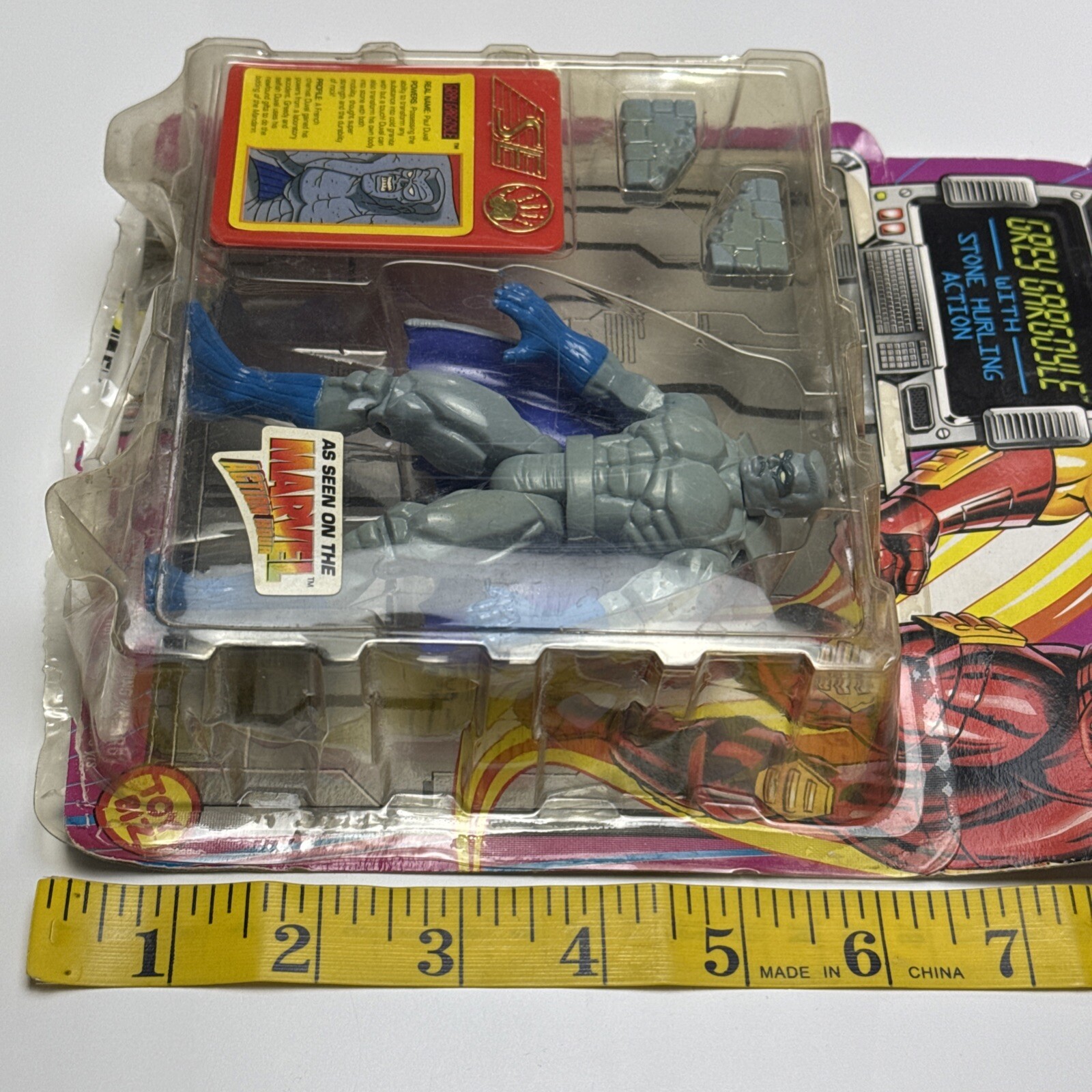 GREY GARGOYLE Action Figure Marvel Comics Iron Man Toy Biz 1994 NOS