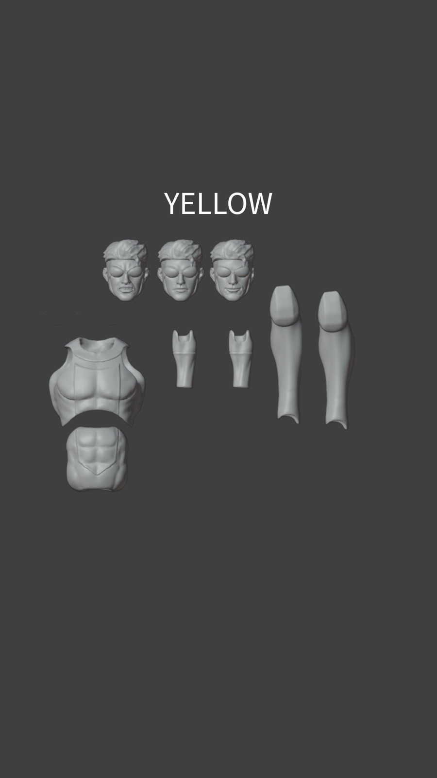 Invincible YELLOW CT Custom Unpainted 1/12 kit DC Loopercustoms 3d Parts Only