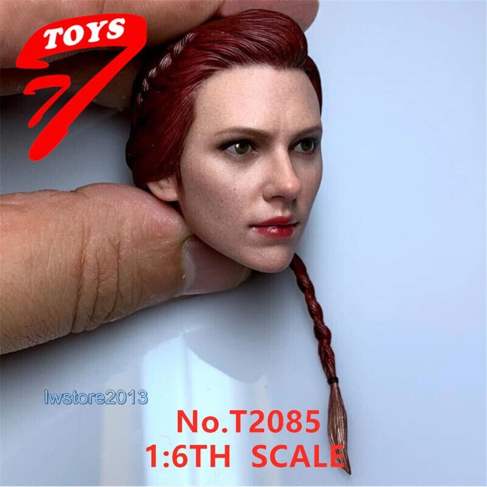 US 1/6 Black Widow Scarlett Johansson Head Sculpt For 12&Prime; Female TBL Figure Body