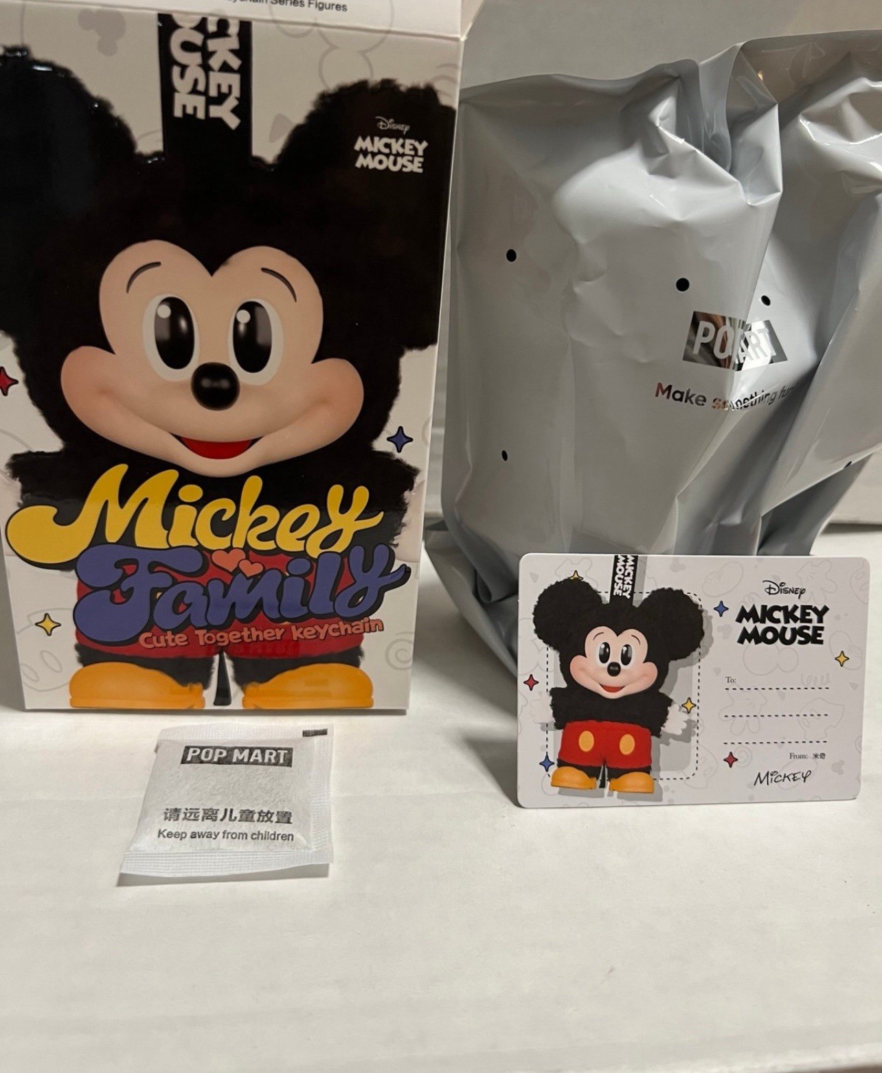Authentic Pop Mart Disney Mickey Family Cute Together Series Plush – Mickey