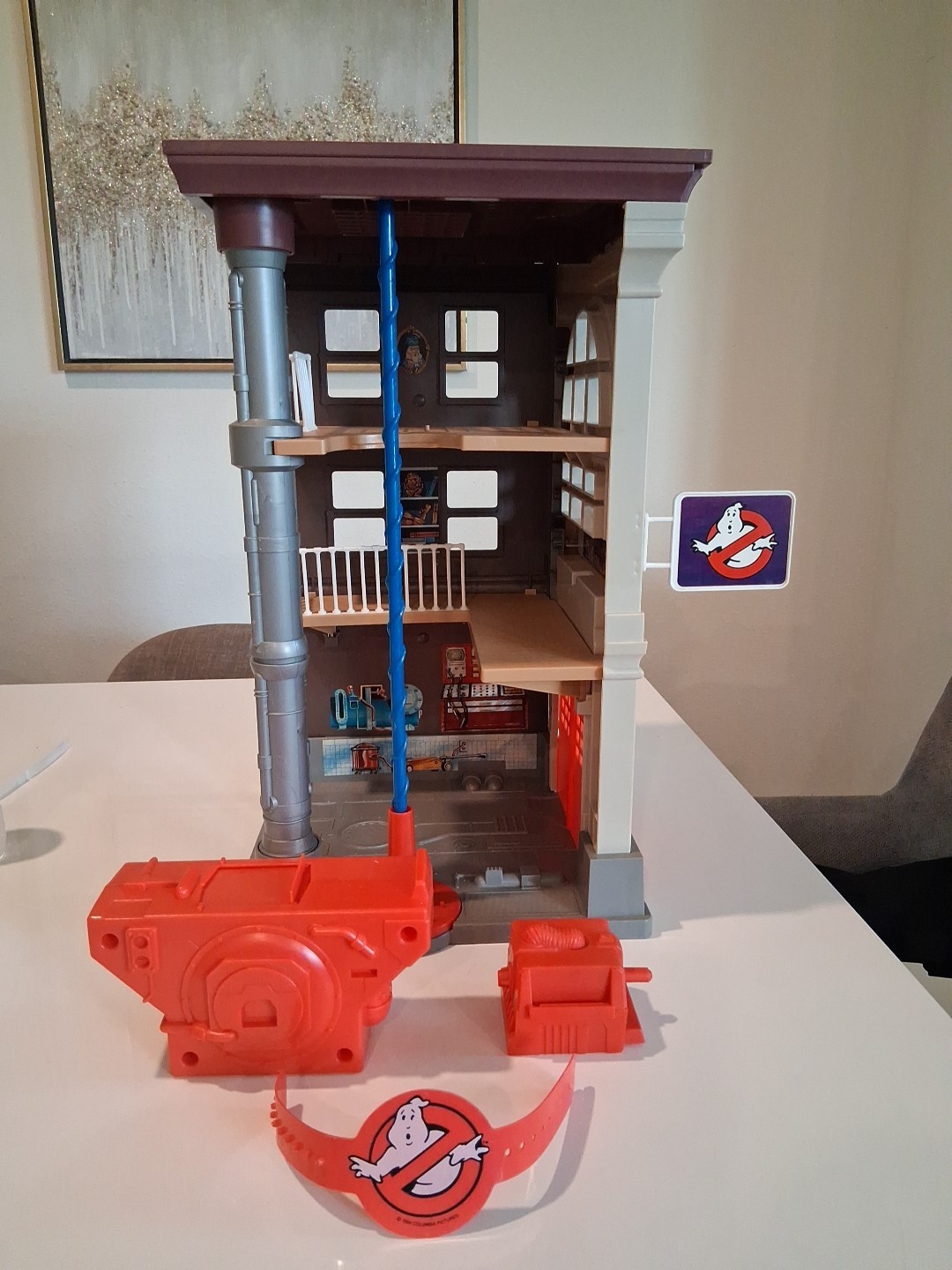Vintage 1987 The Real Ghostbusters Firehouse Playset Kenner