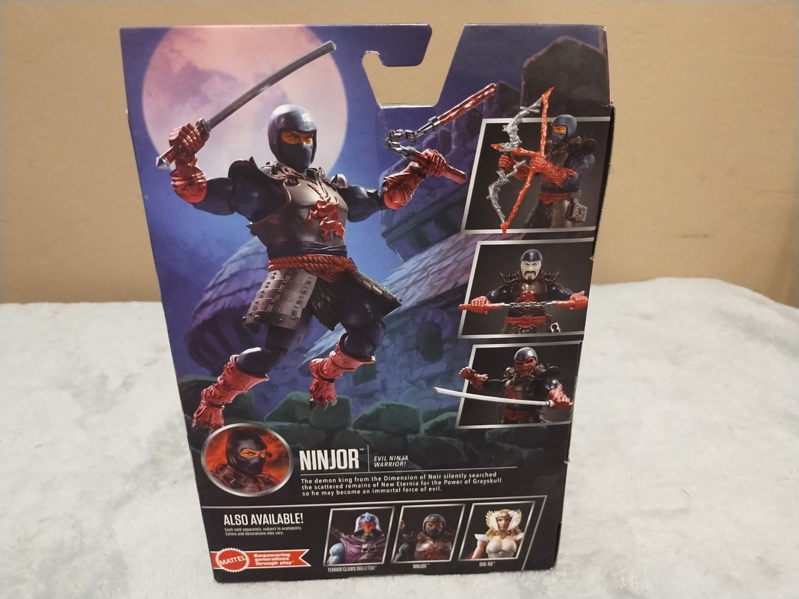Mattel – Masters of the Universe New Eternia Ninjor Action Figure New Minty