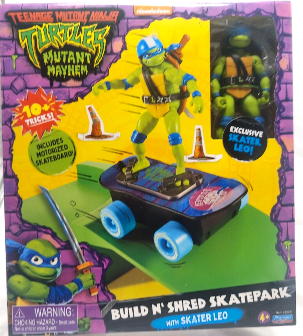 Mutant Mayham Leonardo&rsquo;s Build N&rsquo; Shred Skate Park Action Figure Toy TMNT Turtle