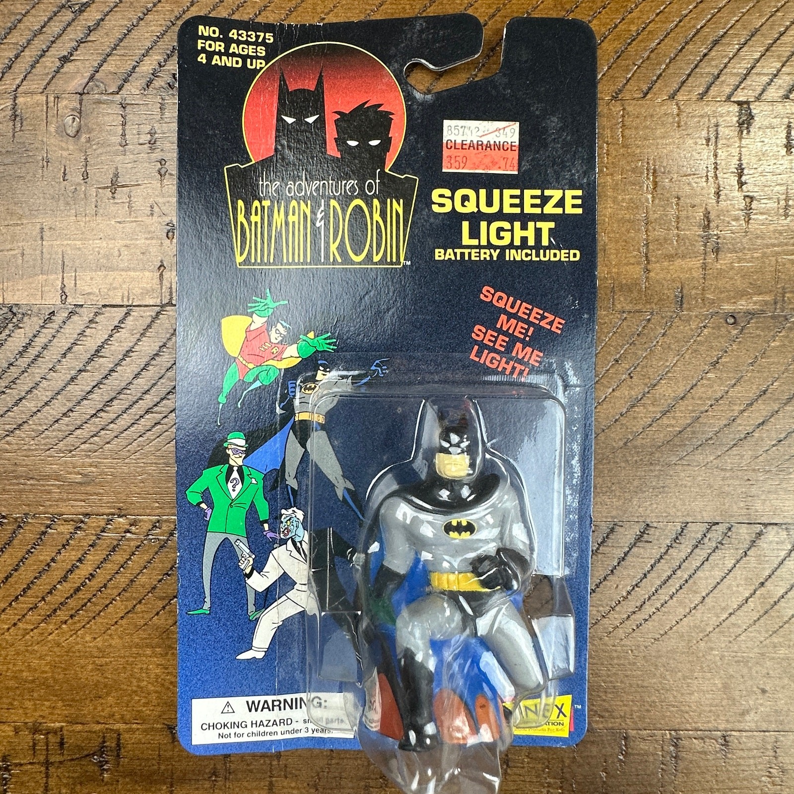 JANEX The Adventures of Batman & Robin Squeeze Light – Sealed