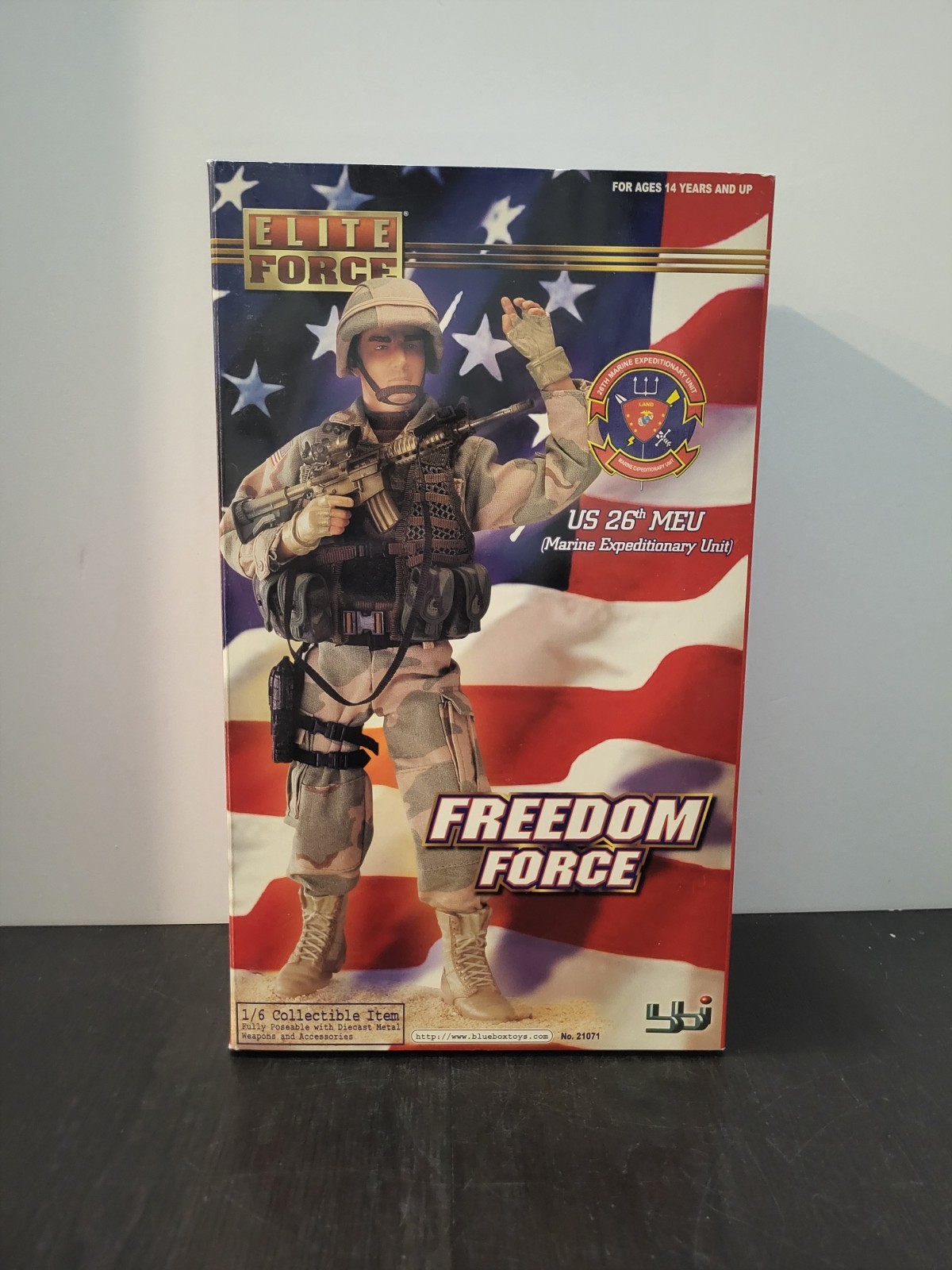 US 26th MEU Marine Expeditionary Unit Freedom ELITE FORCE 1:6 12&Prime; MIB NEW