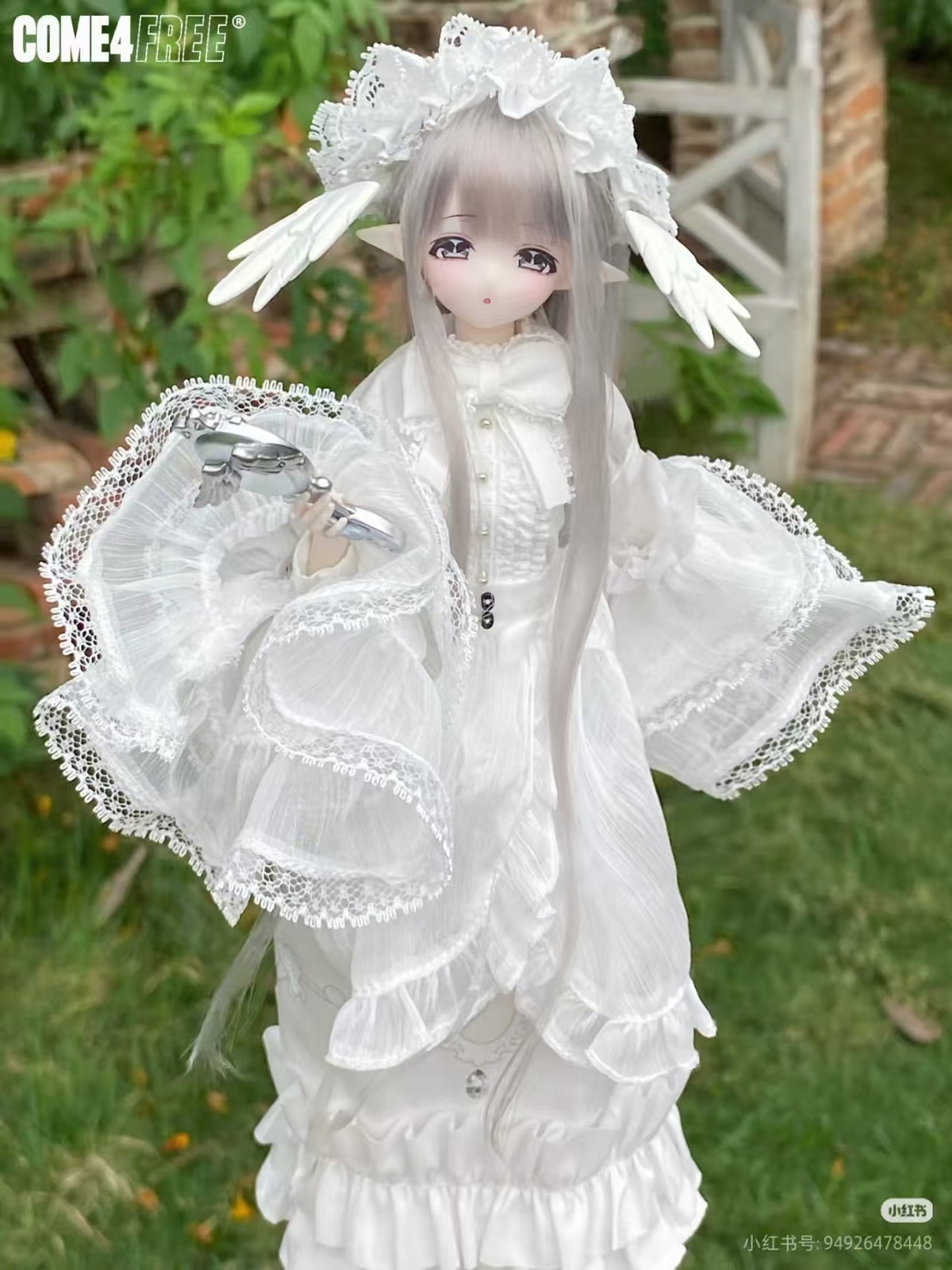 Come4Free Egret Aoerxiya Feather Fog Poem 22cm/8.6In Bjd Action Figure Gift