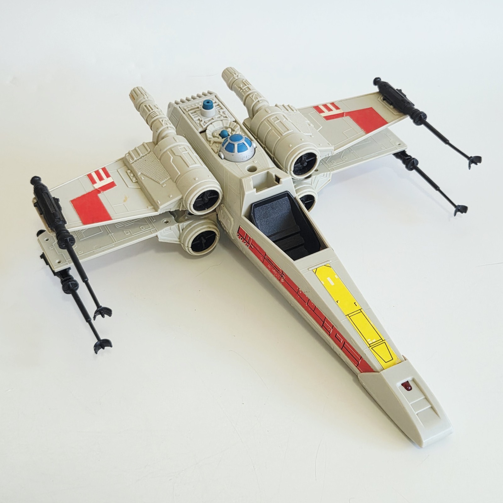 X-Wing Fighter Star Wars Action Figure Vehicle Grey Vtg Original 1978 Kenner