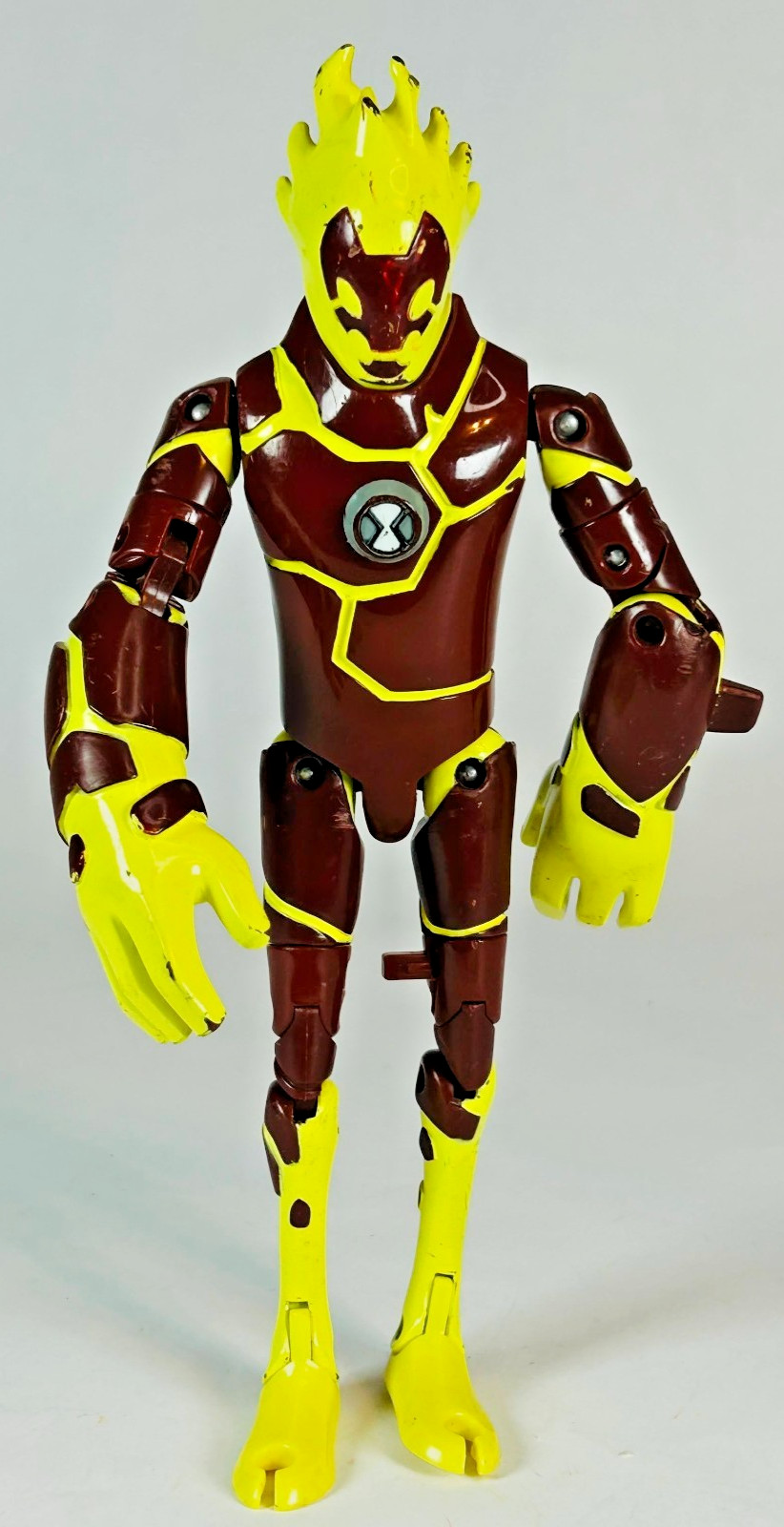Vintage 2006 Ben 10 Heatblast Metamorfigure 8&Prime; Flashlight Transformer Untested