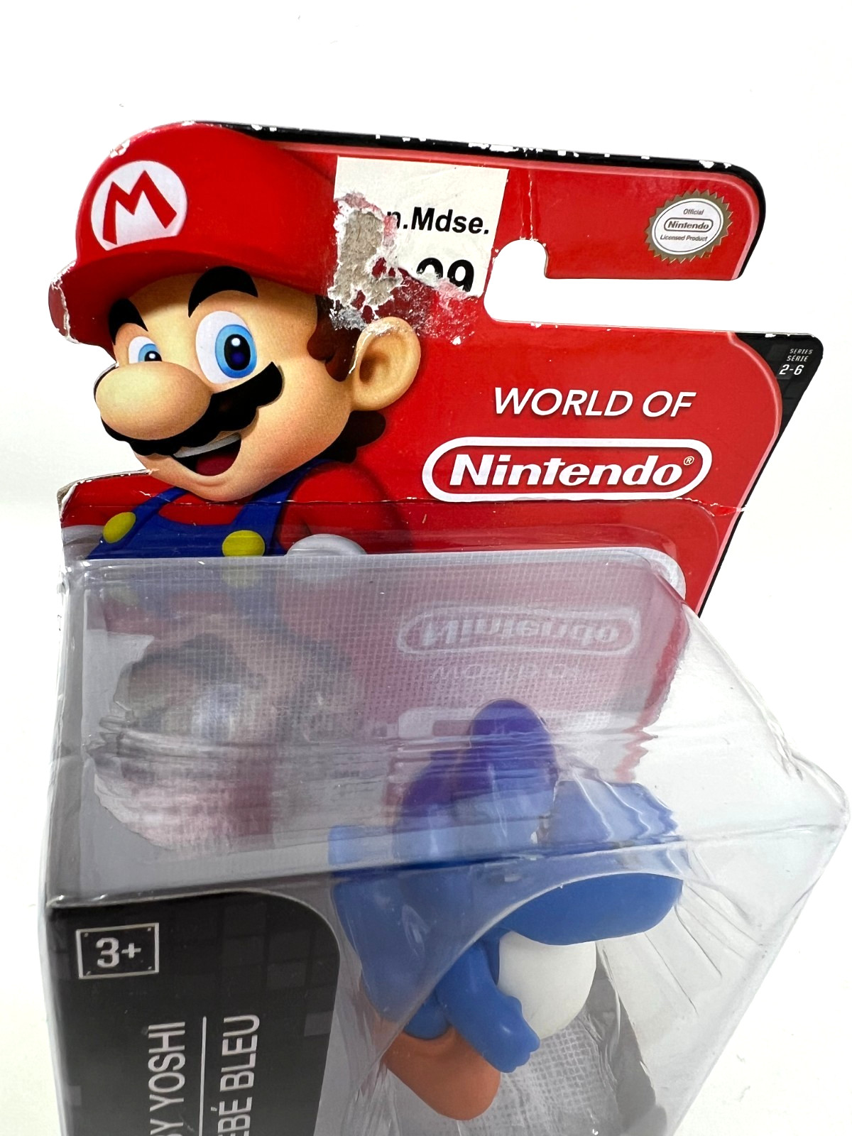 RARE! World of Nintendo 2.5&Prime; BLUE BABY YOSHI Figure Super Mario 2017 in package