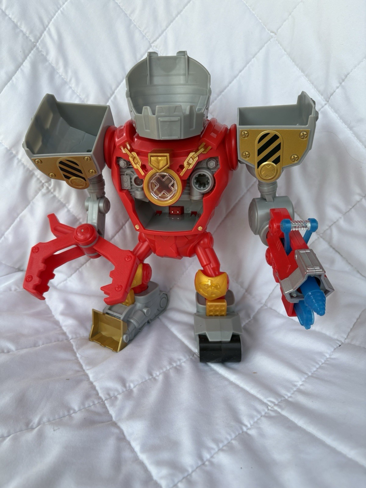 Treasure X Robots Gold Mega Treasure Bot with Lights & Sounds Works NEEDS PARTS