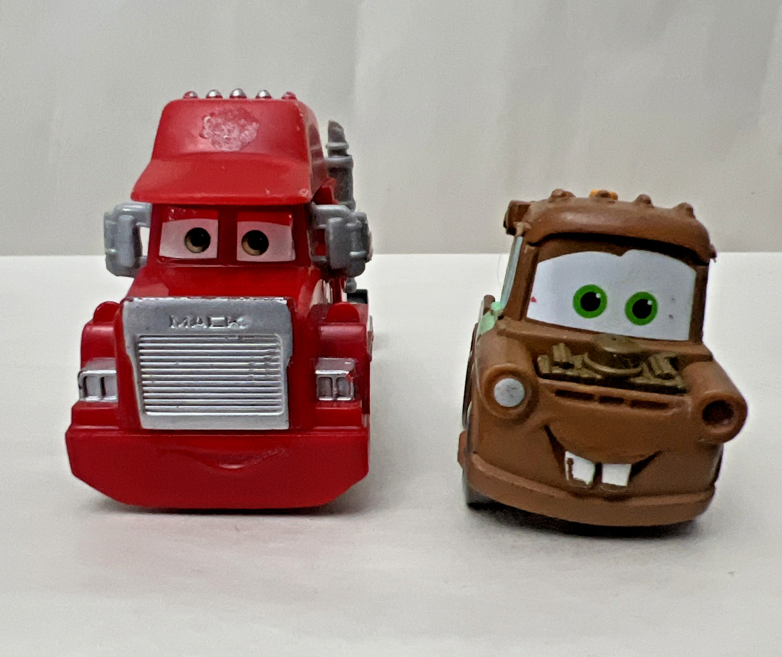 Disney Pixar Cars Mater & Mack Die Cast / Plastic Cars Trucks Mattel Lot of 2