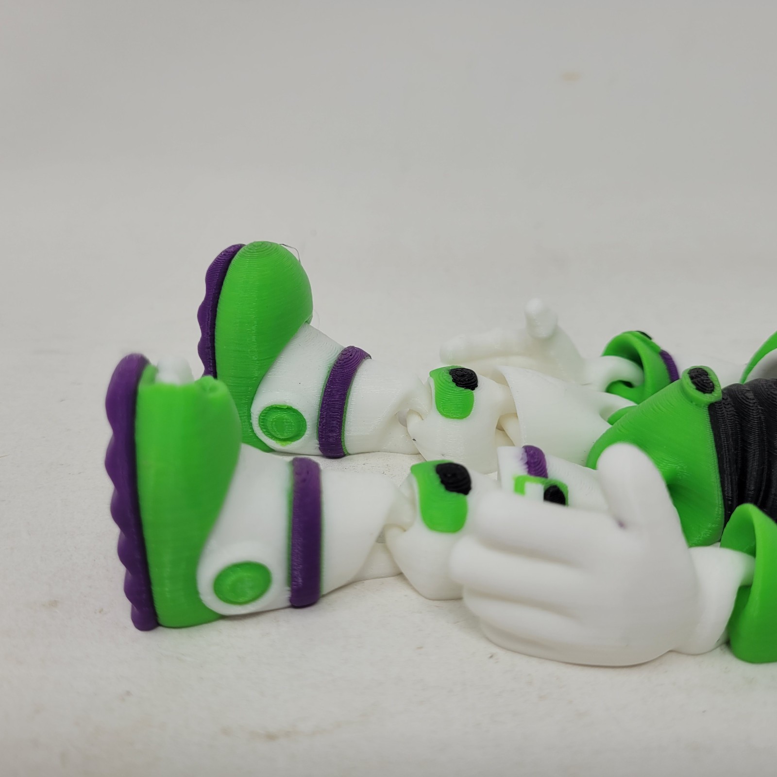 Multi Color Flexi Factory Skeleton Astronaut Figure with Cracked Helmet