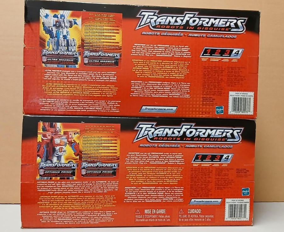Transformers Robots in Disguise (RID) Optimus Prime & Ultra Magnus 2001