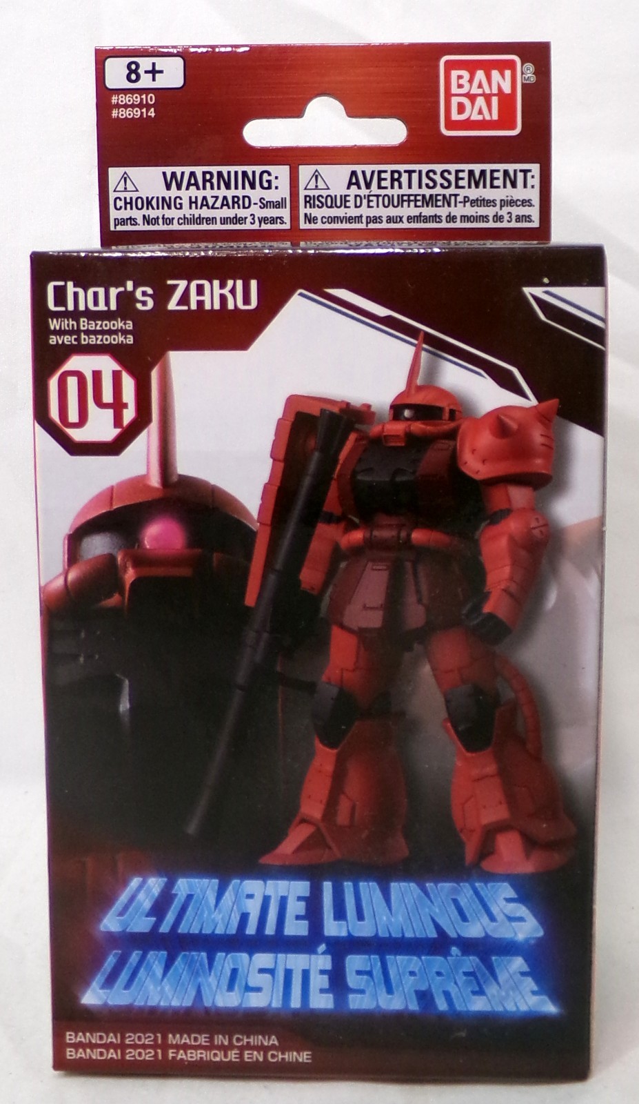 Bandai Gundam Ultimate Luminous 04 Char&rsquo;s Zaku with Bazooka 4&Prime; Figure New