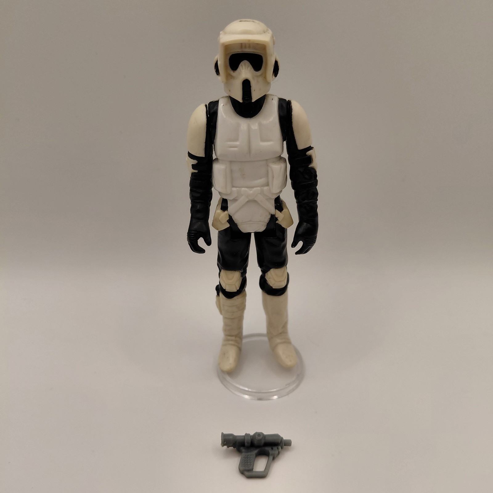 Vintage Star Wars Figure BIKER SCOUT Complete ORIGINAL Kenner 1983 ROTJ Spots