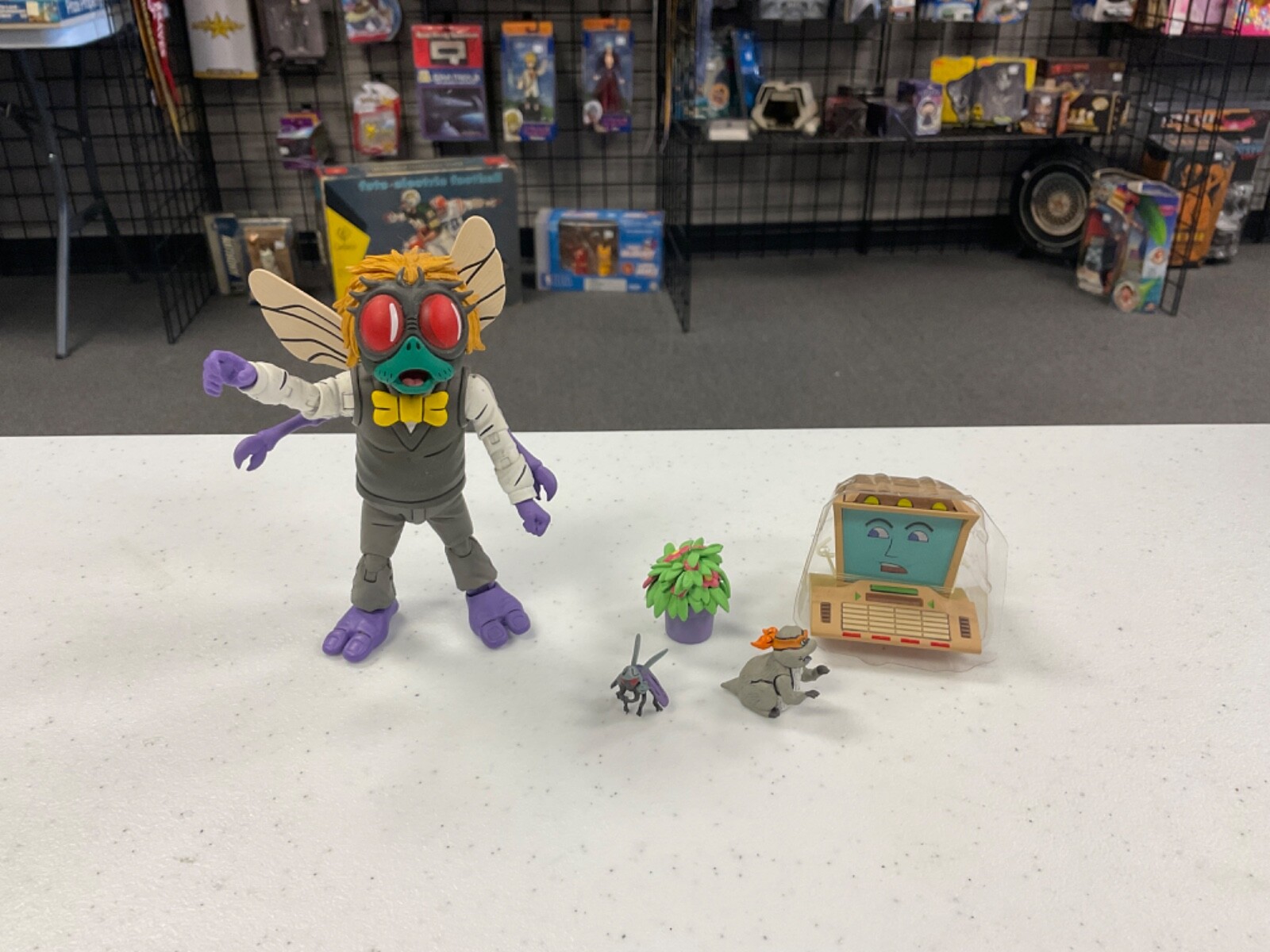 Splinter vs Baxter 2 Pack – Baxter Action Figuer – Loose – Incomplete