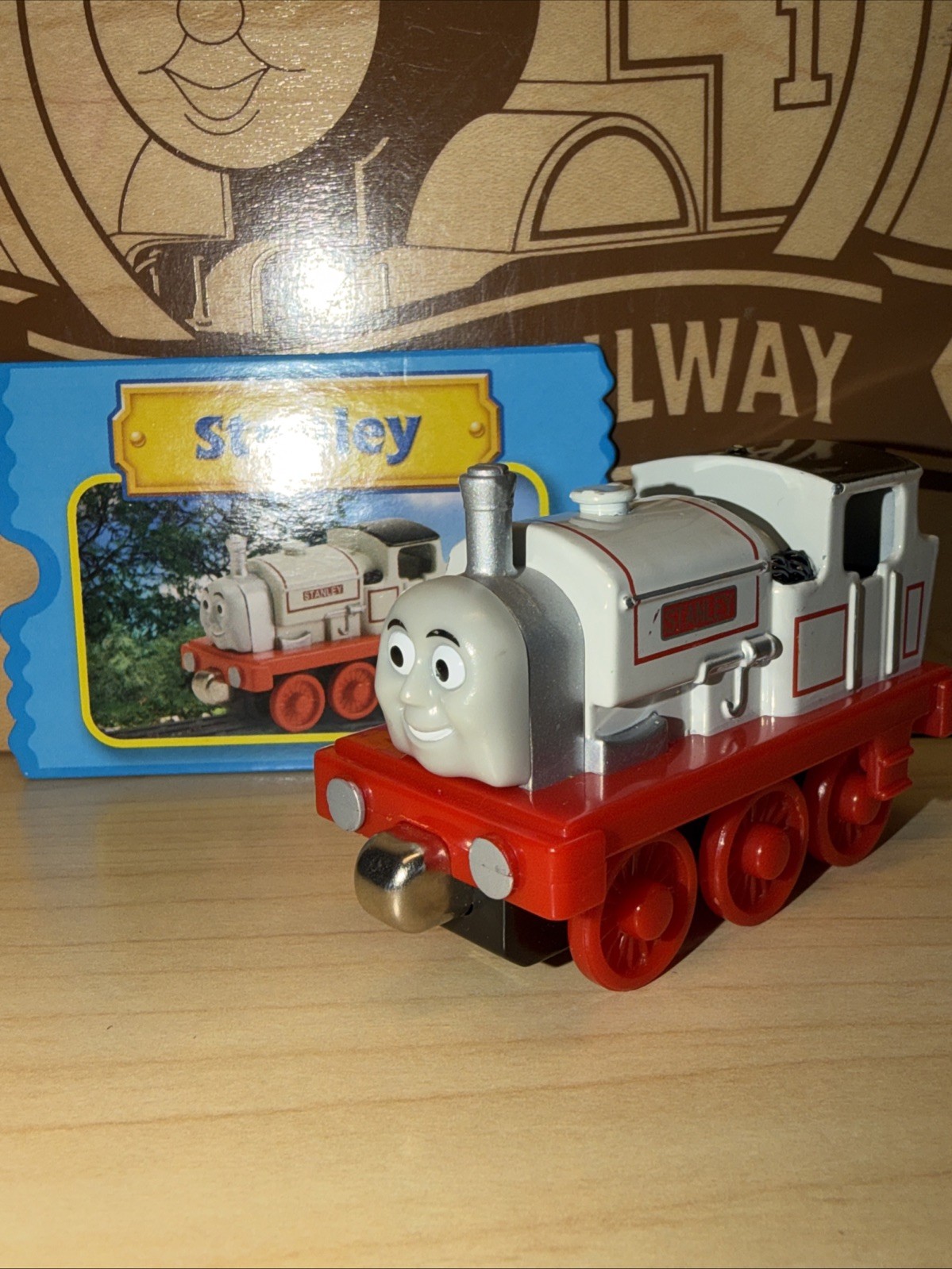 STANLEY ! THOMAS FRIENDS TRAIN Diecast 2007 TAKE N PLAY ALONG COLLECTOR CARD !