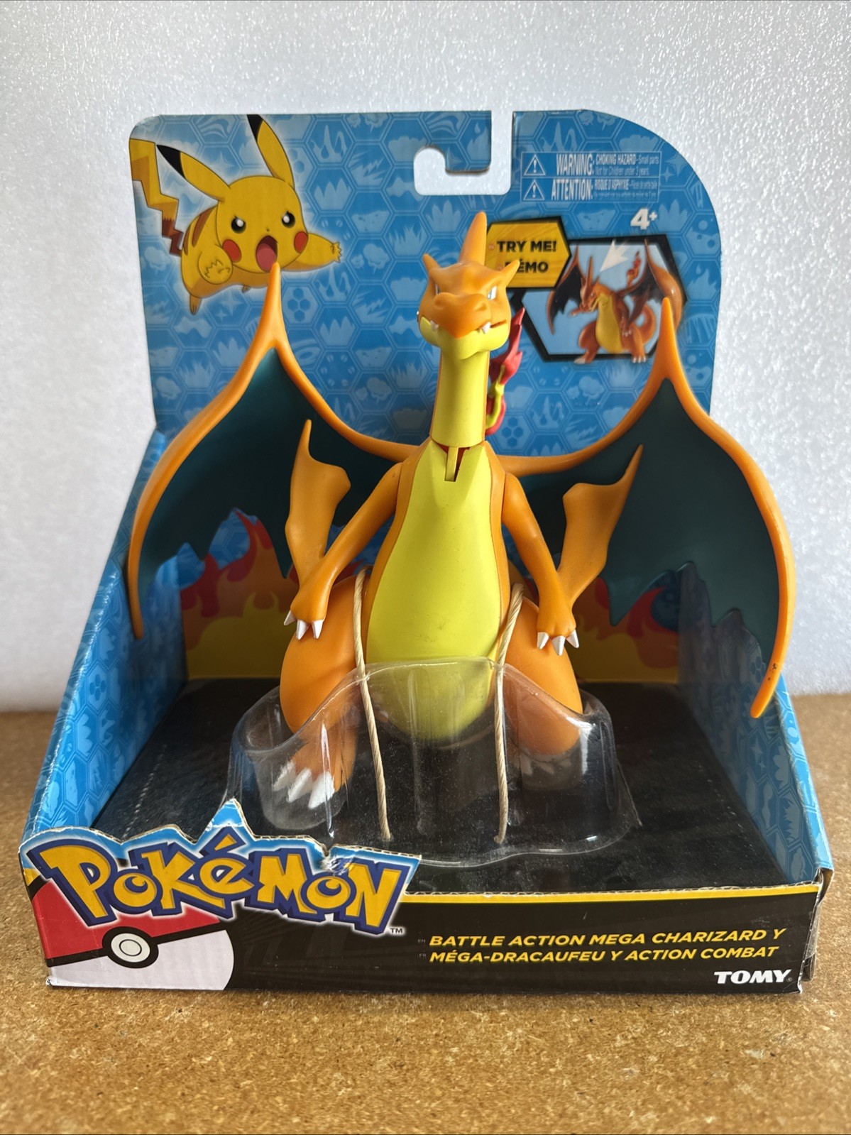 New and Sealed 2015 Tomy Pokémon Mega Charizard Y Battle Action Figure Toy