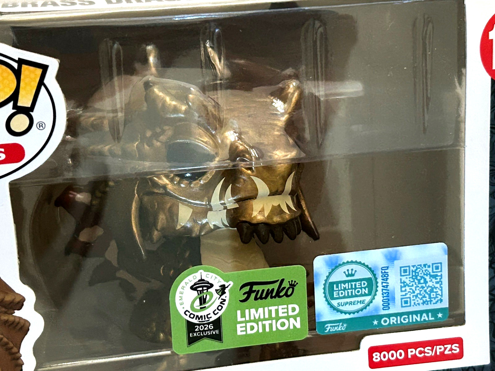 « Dungeons Dragons » Brass Dragon Wyrmling Ltd Supreme 8000pcs Funko Pop #1201 New