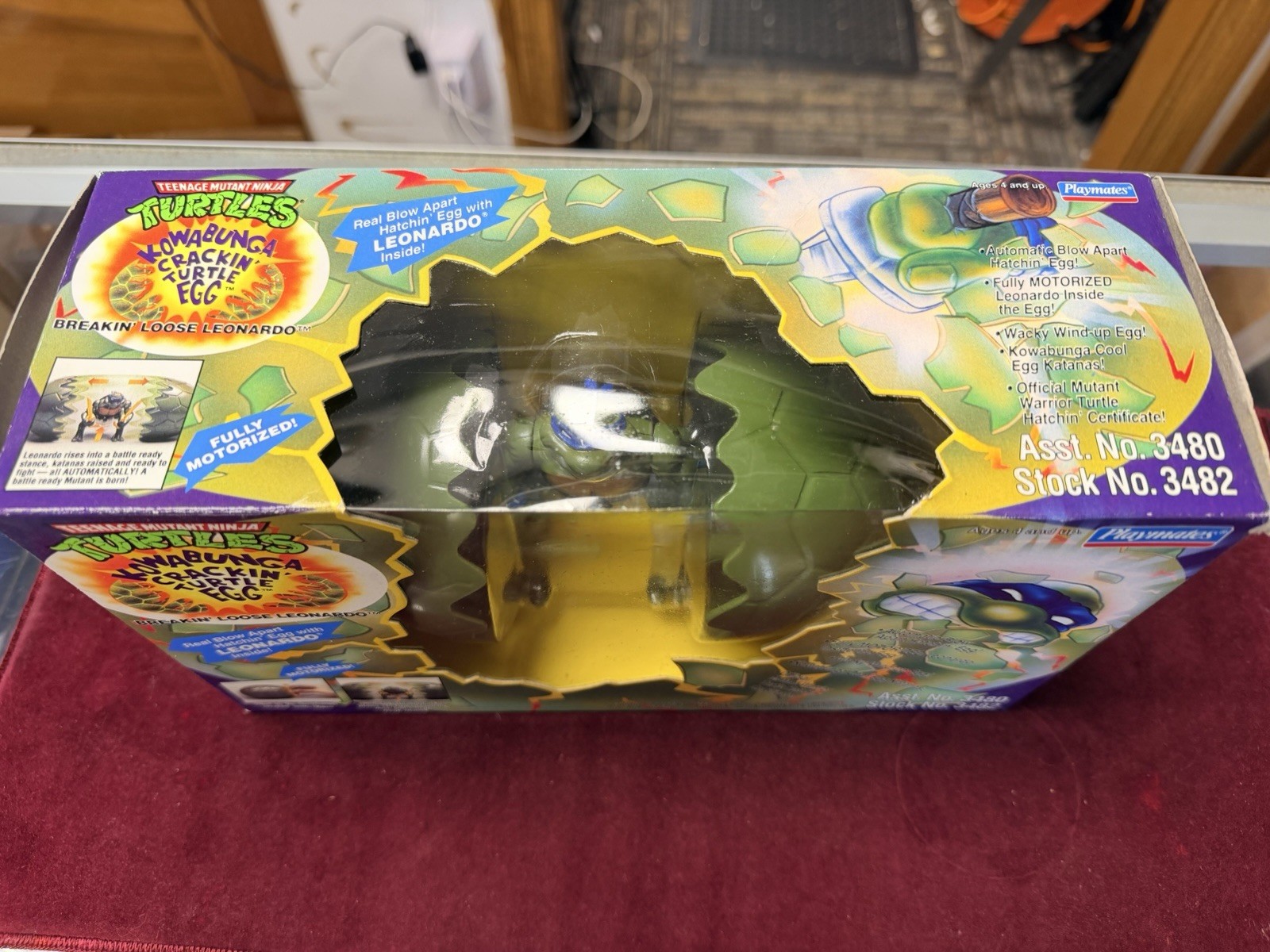 Ninja Turtles KOWABUNGA CRACKIN&rsquo; EGG – Leonardo – 1994 TMNT New / Sealed