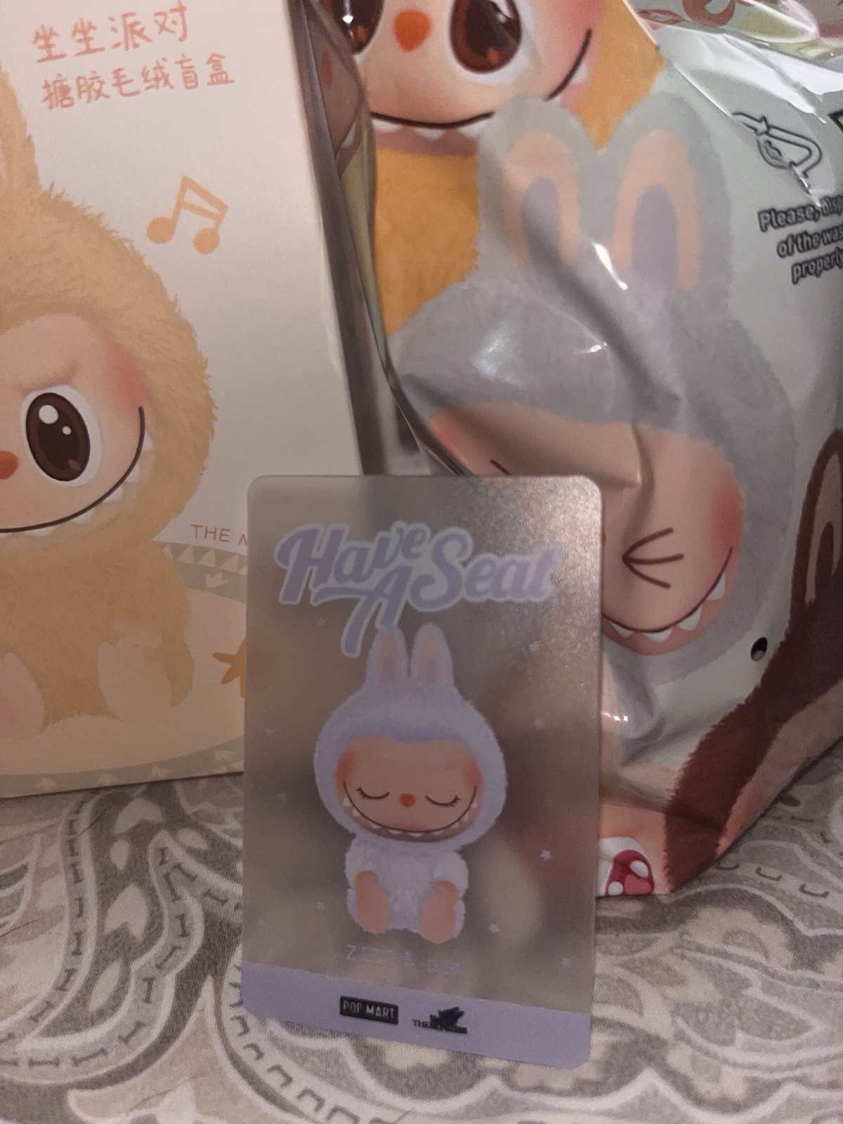 TIKTOK LIVE AUTOGRAPH POP MART Labubu Have A Seat ZIZI SEALED BAG USA SELLER