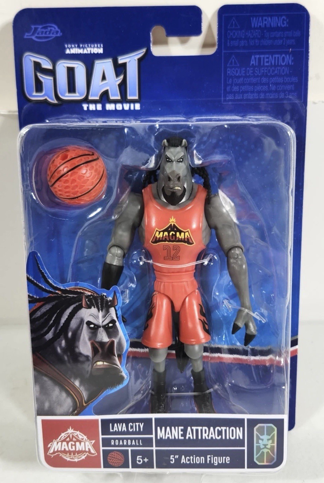 2026 Goat The Movie Mane Attraction 5&Prime; Figure with Roarball Jada Toy NEW
